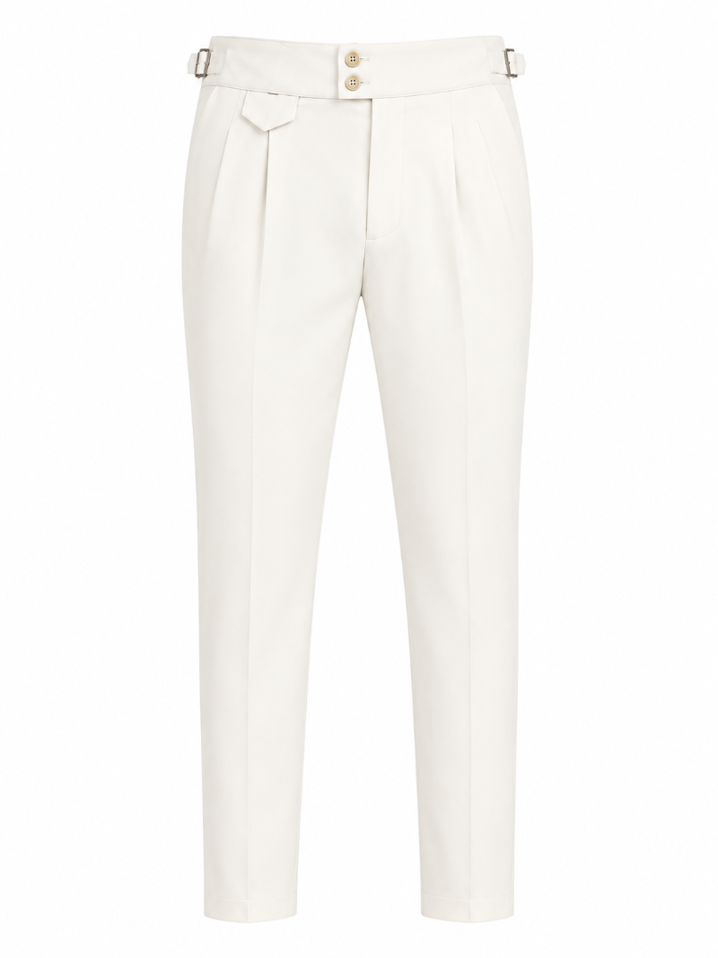White 100% imported Gorkha pants.